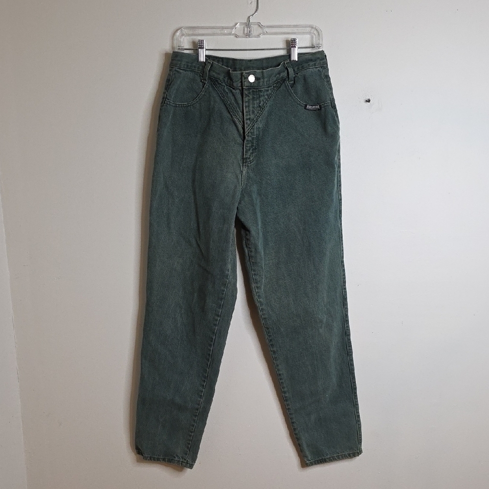 Rough Rider Vintage Cowgirl Green Denim Jeans 17/18